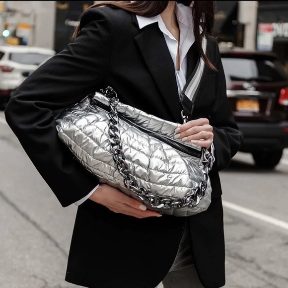 NEW Think Royln Dynasty Convertible Puffer Shoulder Bag - Picture 1 of 16